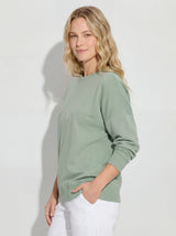 Oversized Cotton Crewneck Sweatshirt