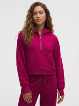 Oversized Cotton Blend Waist Hoodie with Thumbholes