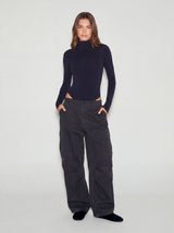 Oversized Bungee Hem Cargo Pants
