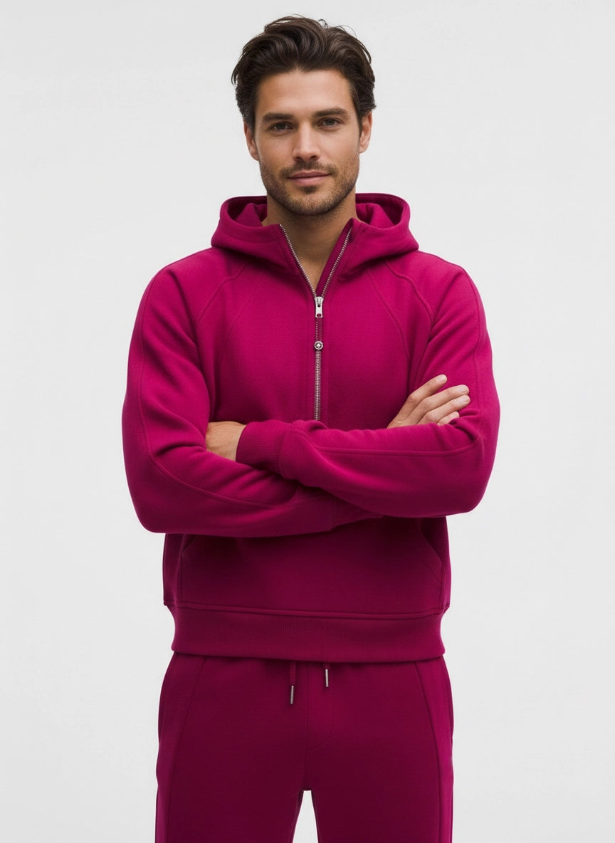 Oversized Cotton Blend Waist Hoodie with Thumbholes