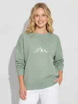Oversized Cotton Crewneck Sweatshirt
