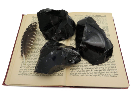 Natural Raw Obsidian Chunk