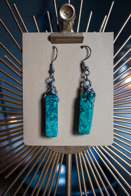 Imperfectly Perfect Dyed Agate Earrings