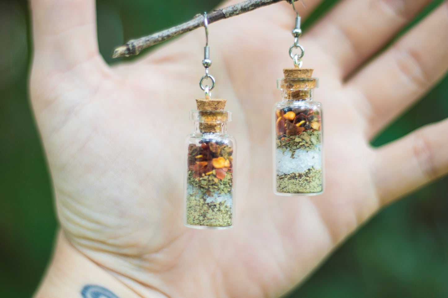 Clean & Cleansed Spell Jar Earrings