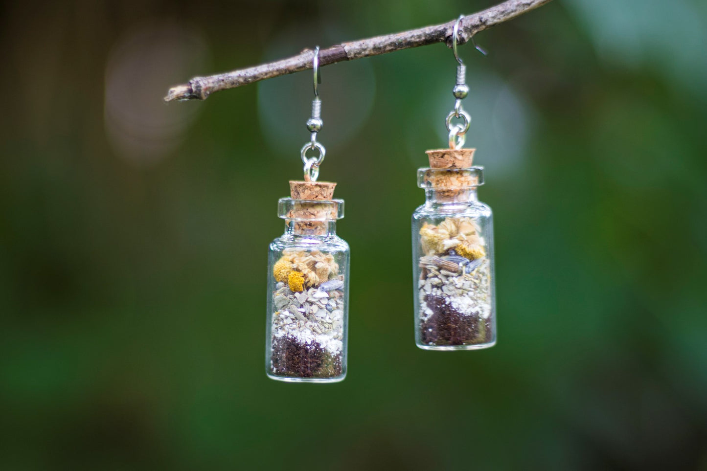 Bad Be Gone Spell Jar Earrings