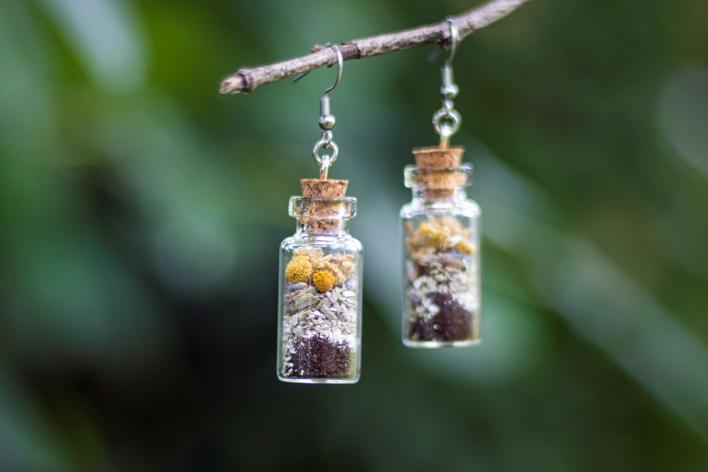 Bad Be Gone Spell Jar Earrings