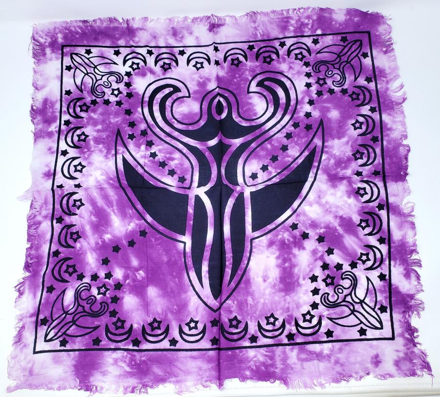 Goddess Altar Cloth - Purple Tie-Dye