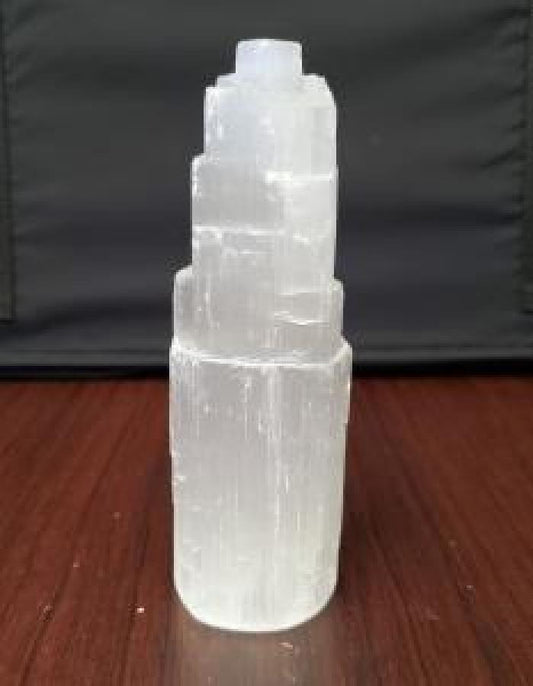 Selenite Tower 6"